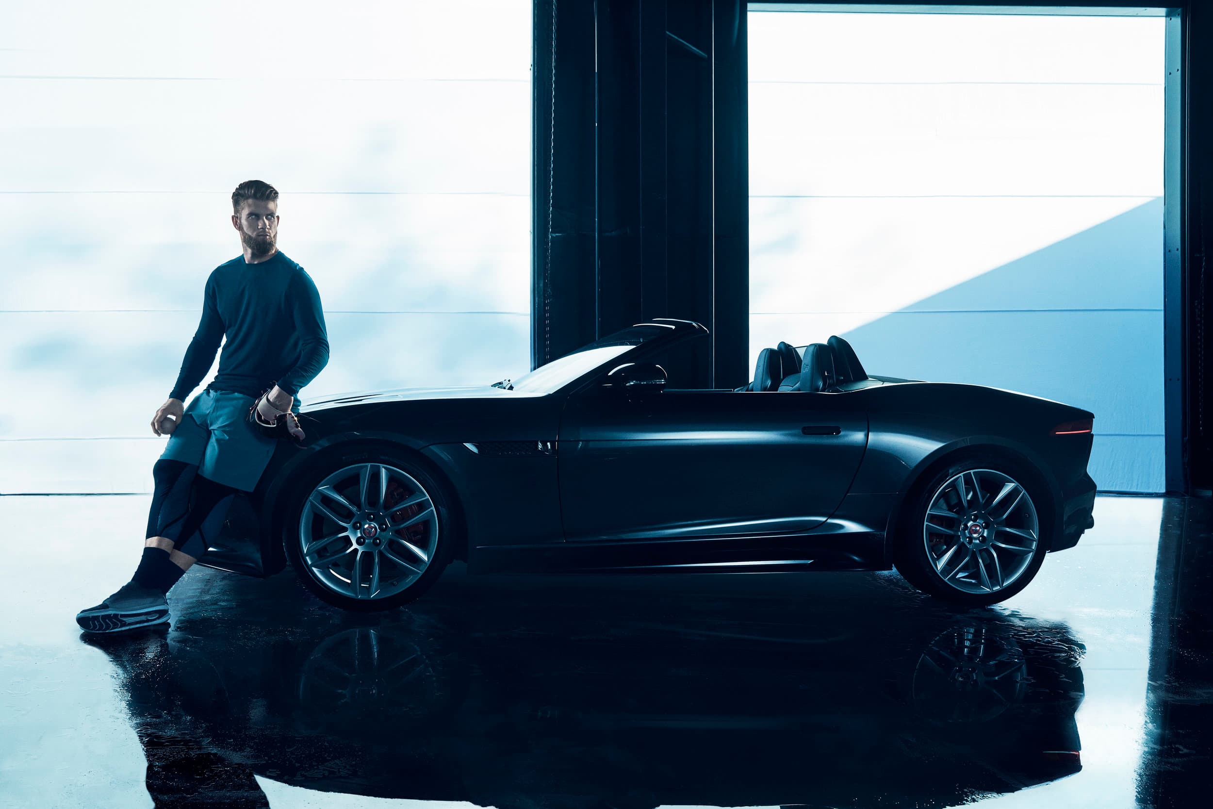 Jaguar F-TYPE campaign still with Bryce Harper
