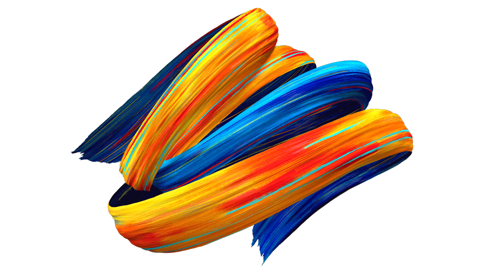 UCI Health wave mark, built in 3D and hand-painted